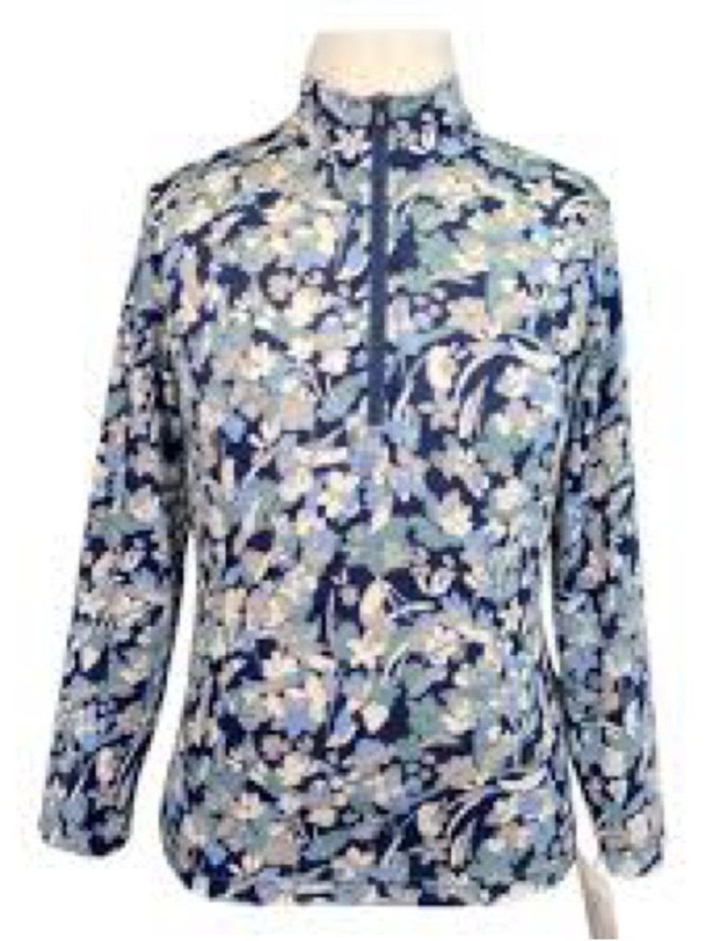 Long Sleeve Floral Quarter-Zip Top by Kerrits